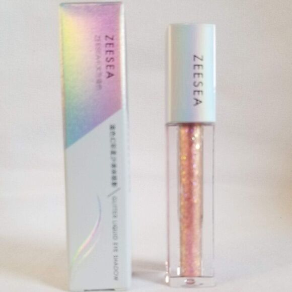 Zeesea - Glitter Liquid Eyeshadow - 12# - Peachy Soda - Picture 1 of 10